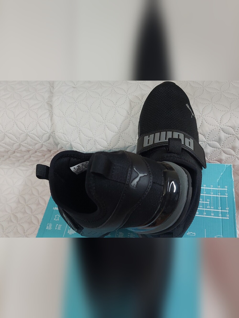 PUMA SoftFoam Black Slip-On Athletic Shoes JUNIOR - Picture 5 of 9